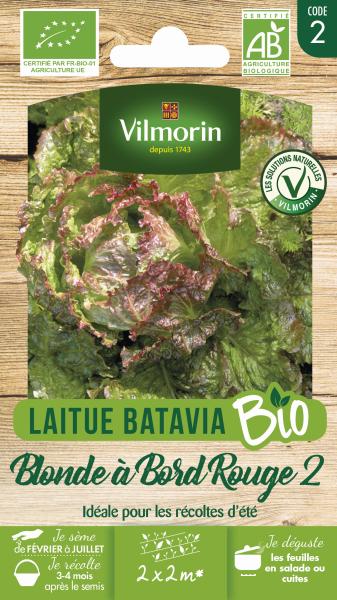 Potagères - Laitue Batavia Blonde à Bord Rouge 2 - BIO - PACKAGING_RECTO